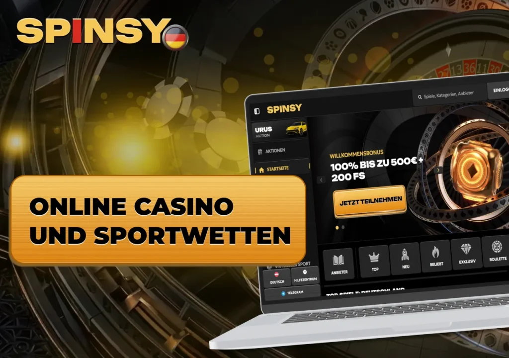 Allgemeine Informationen über Spinsy Casino und die wichtigsten Funktionen für Spieler.